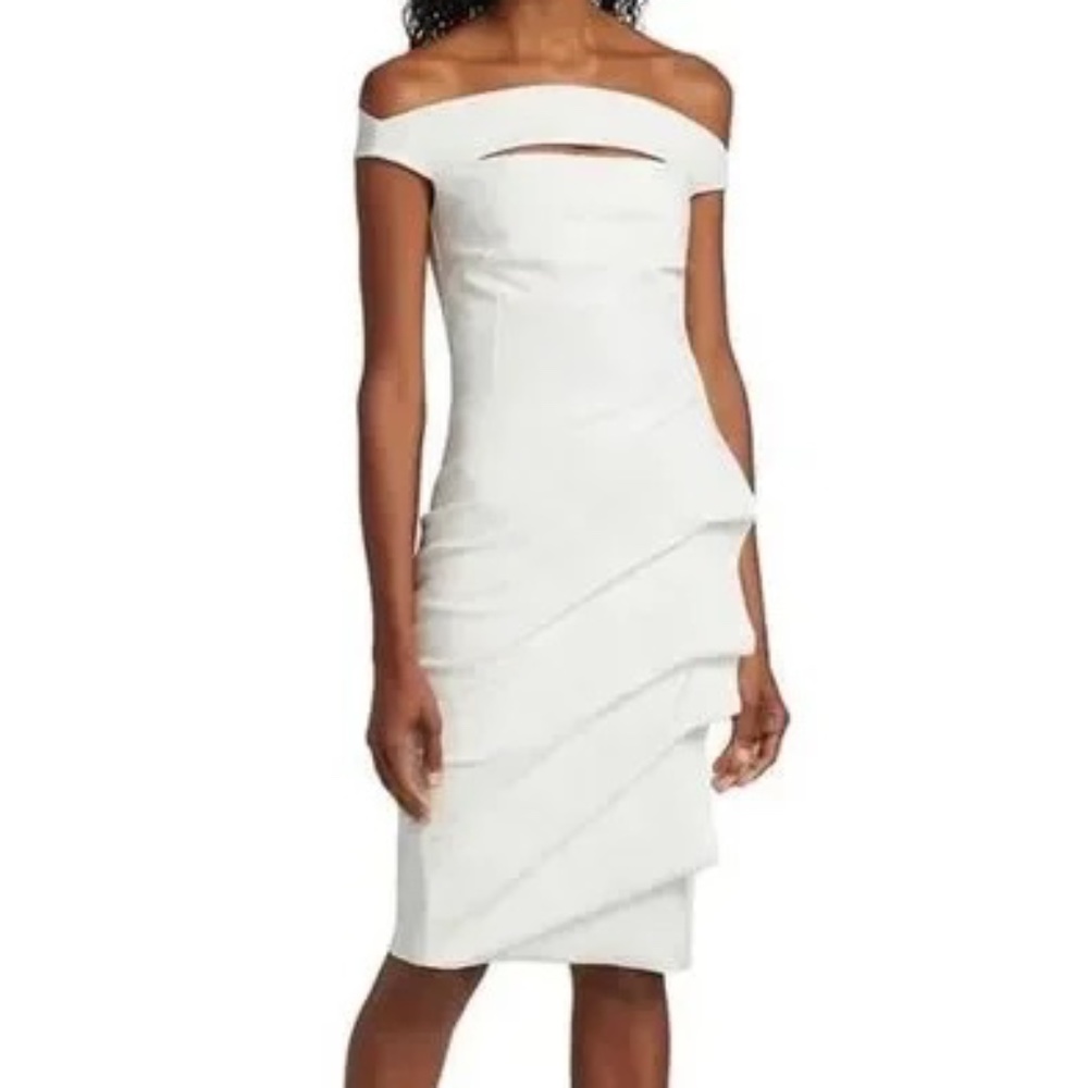 💫 NWT Chiara Boni Dress, Melania Damask Print Dress, Size 12 US/48 IT
